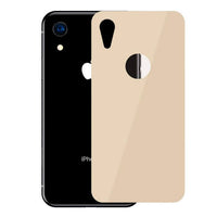 iPhone XR Rear Protector | Full Coverage Curved T Glass (Gold) - MIZO.at