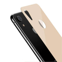 iPhone XR Rear Protector | Full Coverage Curved T Glass (Gold) - MIZO.at