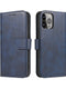 Samsung S24 Magnetic Case with Flap and Wallet - Blue - MIZO.at