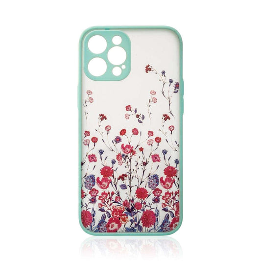 iPhone 12 Pro - Flower Case Light Blue Design Case - MIZO.at