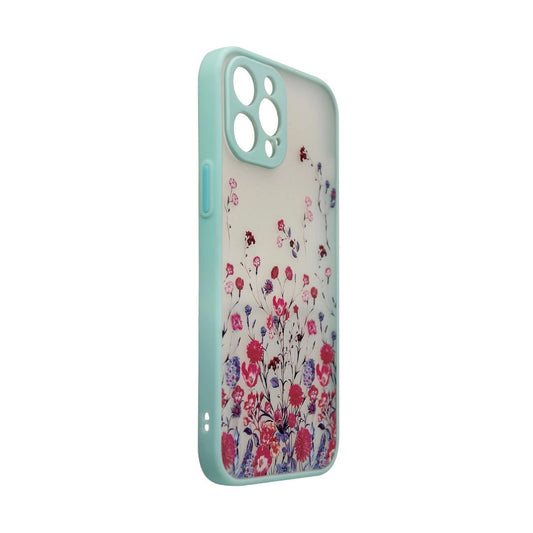 iPhone 12 Pro - Flower Case Light Blue Design Case - MIZO.at