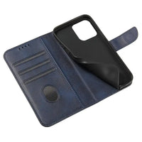 Samsung S24 Magnetic Case with Flap and Wallet - Blue - MIZO.at