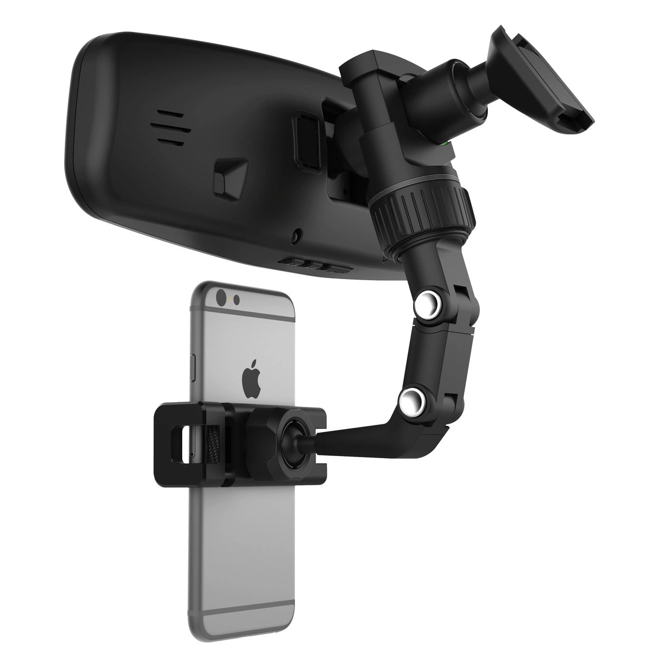 Adjustable Car Rearview Mirror Holder for Smartphone - Black - MIZO.at