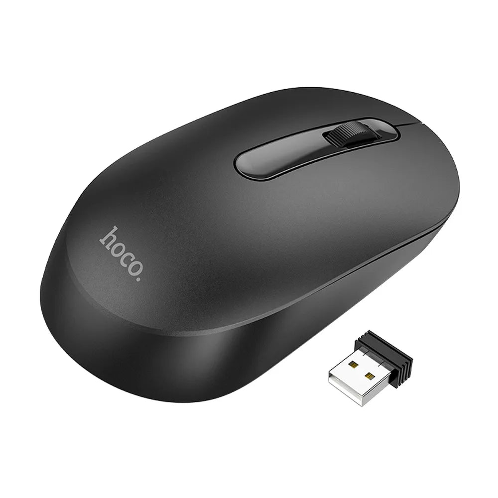 HOCO GM14 Platinum Mouse | 2.4G Wireless Black Mouse - MIZO.at