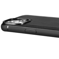 iPhone 14 Pro Max Genuine Leather iCarer Case - Leather Oil Wax  - Black - MIZO.at