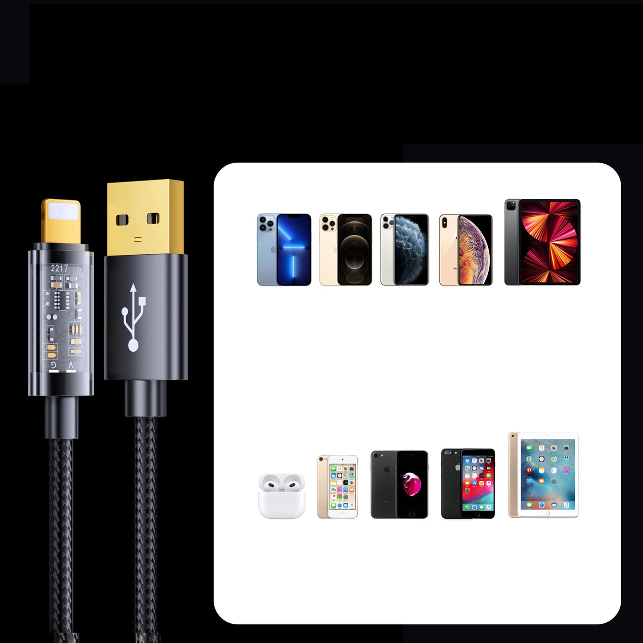 Fast Charging Lightning Cable | Joyroom 20W 1.2M Black - MIZO.at