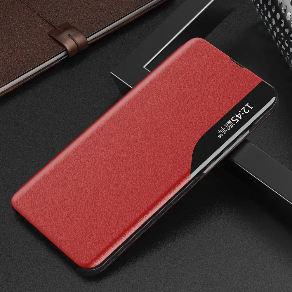 Multi-Functional Eco Leather Flip Case for Xiaomi Redmi Note 11 Pro+ 5G (China) / 11 Pro 5G (China) / Mi11i HyperCharge / Poco X4 NFC 5G - Red - MIZO.at