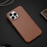 DUX DUCIS MagSafe Leather Case | iPhone 14 Pro Max Brown Cover - MIZO.at