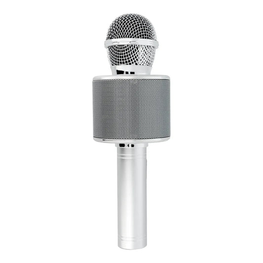 Multimedia karaoke microphone CR58 silver