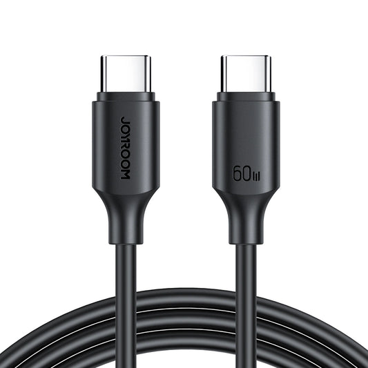 Joyroom 60W USB-C to USB-C Cable - 480Mbps  1m Black - MIZO.at