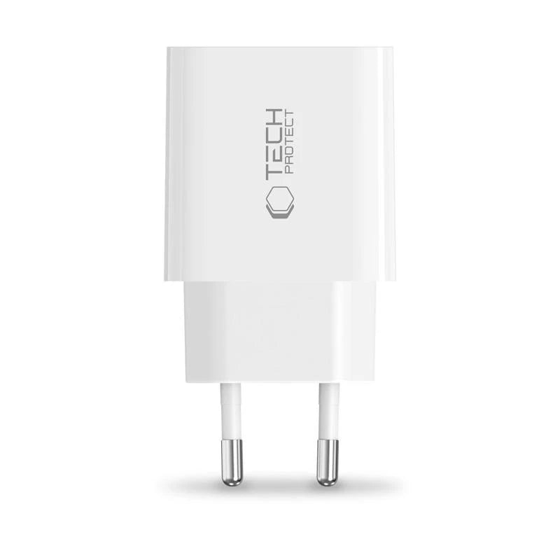 Tech-Protect NC20W PD Charger | 20W Fast Charging, White