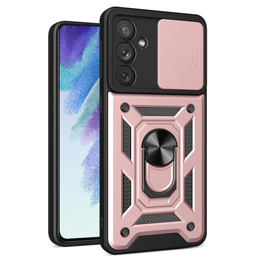 Samsung Galaxy A54 5G Hybrid Armor Camshield Case with Camera Cover Pink 📱🌸 - MIZO.at