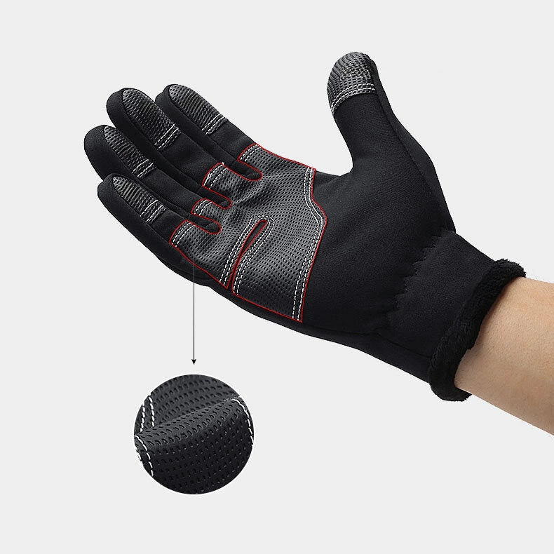 Winter Phone Sports Gloves (Size L, Black)