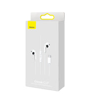 In-Ear Wired Headphones with USB Type-C Microphone - White - MIZO.at