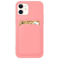 iPhone 12 Card Case Silicone Wallet with Card Slot - Pink 💳📱 - MIZO.at