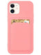 Samsung Galaxy S21 Ultra 5G Card Case Silicone Wallet with Card Slot - Pink 📱💖 - MIZO.at