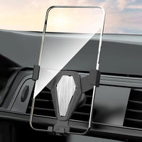 Smartphone Gravity Car Holder, Black Air Vent Grille - MIZO.at