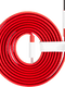 OnePlus Type-C Dash Charging Cable | 100cm, Fast Charge, Red