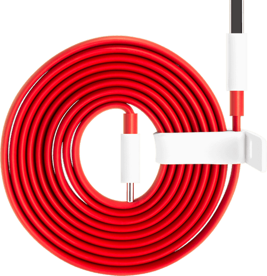 OnePlus Type-C Dash Charging Cable | 100cm, Fast Charge, Red