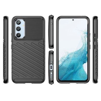 Thunder Case for Samsung Galaxy A54 5G | Black Silicone Armor Case - MIZO.at