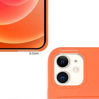 iPhone 13 Pro Card Case Silicone Wallet Case with Card Slot - Orange 🍊📱 - MIZO.at