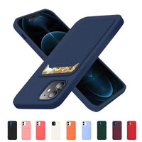 Samsung Galaxy S21+ 5G Card Case Silicone Wallet with Card Slot - Black 🖤📱 - MIZO.at