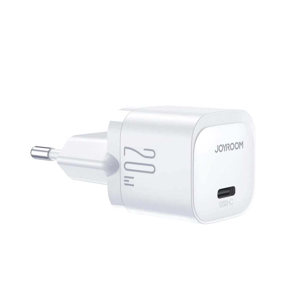 20W Mini USB-C Charger with Power Delivery - Model JR-TCF02 (White)