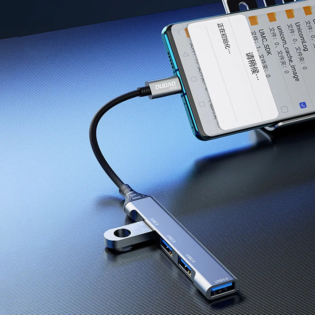 Dudao HUB 4in1 USB-C | 3x USB2.0, 1x USB3.0, Compact & Fast