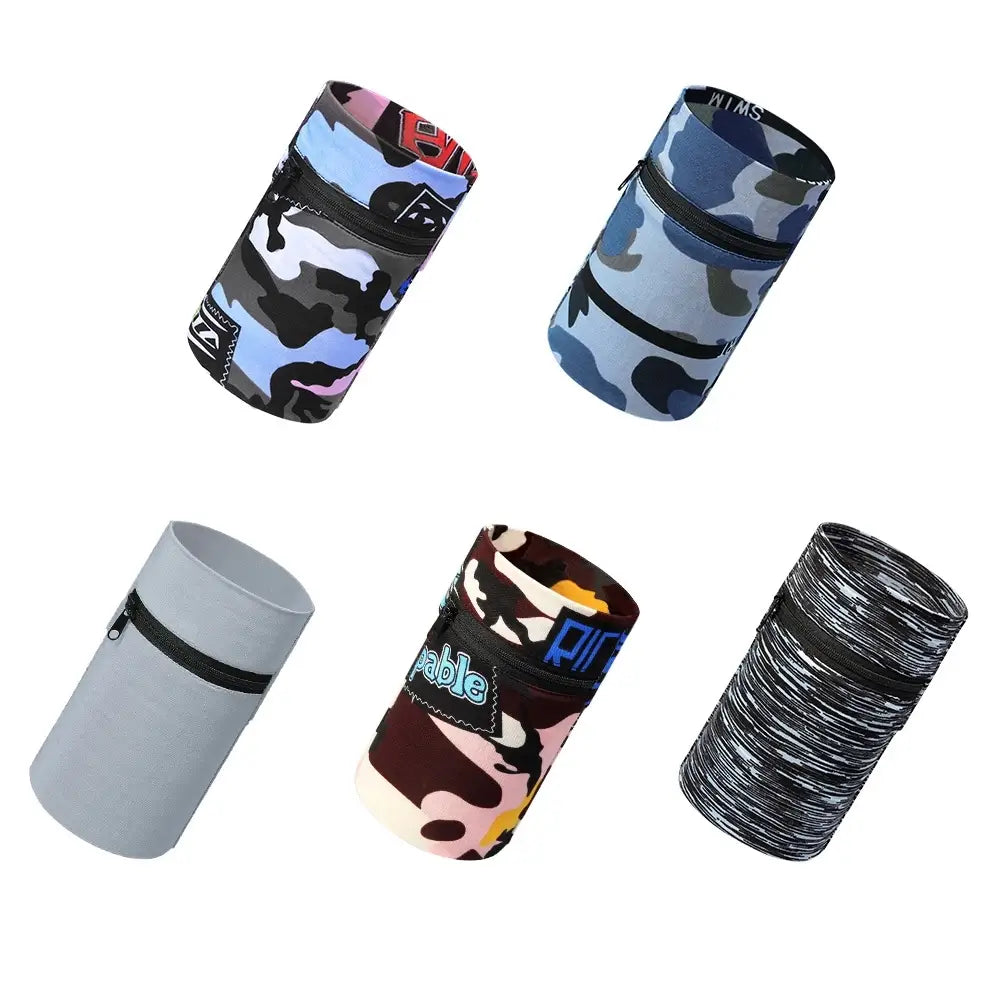 Stoffarmband für Laufen &amp; Fitness | Camo Blau