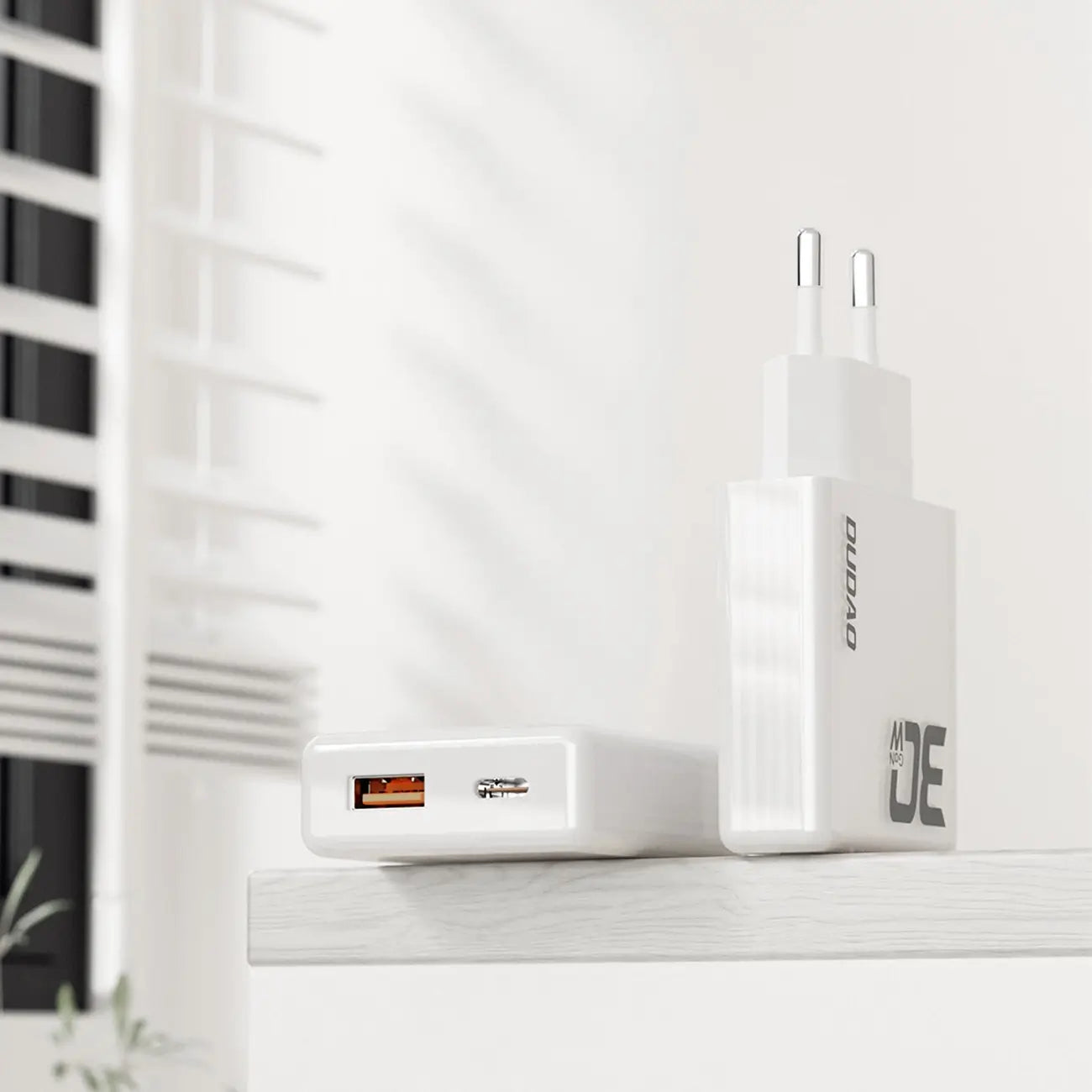 Dudao A30EUT 30W GaN USB-A / USB-C Wall Charger | Compact & Safe