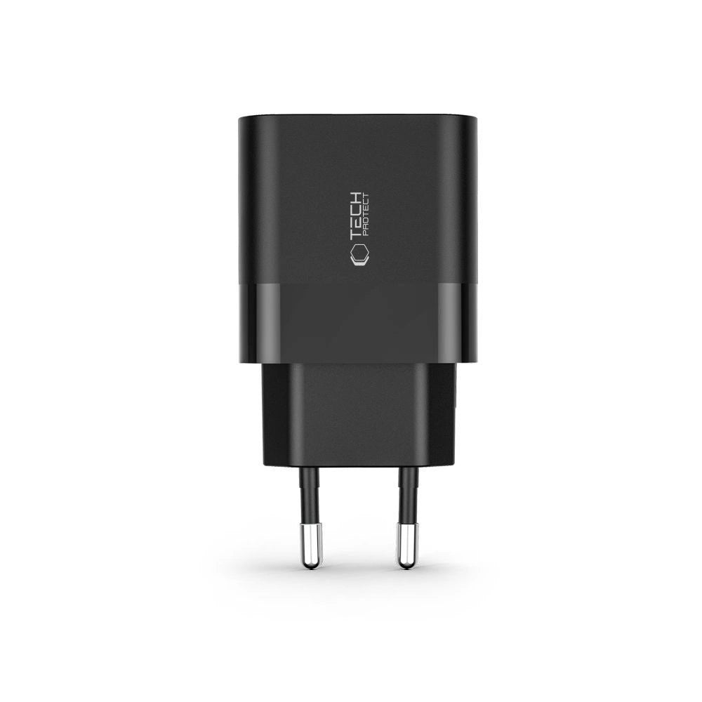 Tech-Protect C30W Charger USB-C PD 30W / USB-A QC 3.0 – Black