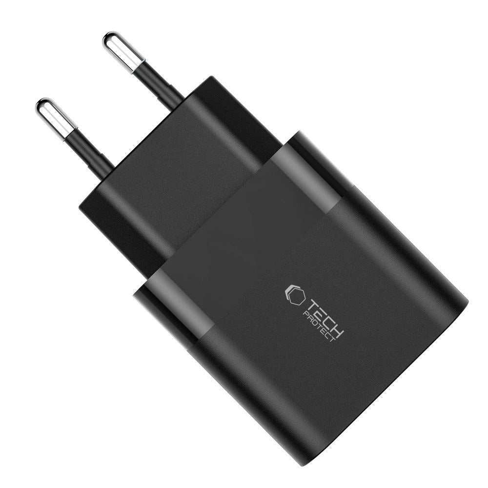 Tech-Protect C30W Charger USB-C PD 30W / USB-A QC 3.0 – Black