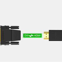 Full HD DVI to HDMI Adapter - Black - MIZO.at