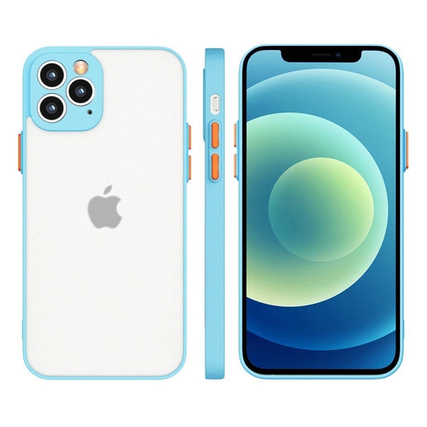 iPhone 12 Pro Max Milky Case Silicone Flexible Translucent Case - Blue 📱💙 - MIZO.at