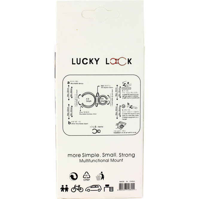 Lucky Lock Universal Autohalterung 360° Blister Gelb