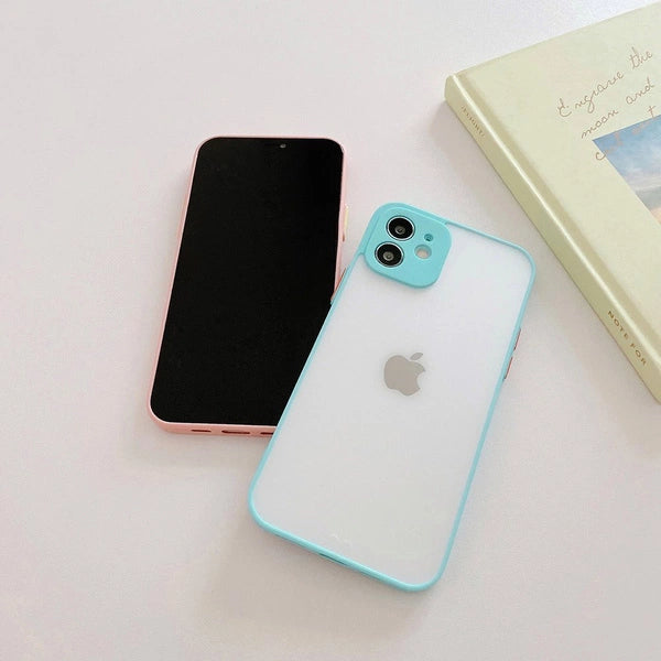 iPhone 12 Pro Max Milky Case Silicone Flexible Translucent Case - Blue 📱💙 - MIZO.at