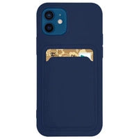 Samsung Galaxy S22+ (S22 Plus) Silicone Wallet Case with Card Pocket - Navy Blue 💳📱 - MIZO.at