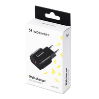 Wozinsky USB Wall Charger | Quick Charge 3.0 Black WWC-B02 - MIZO.at