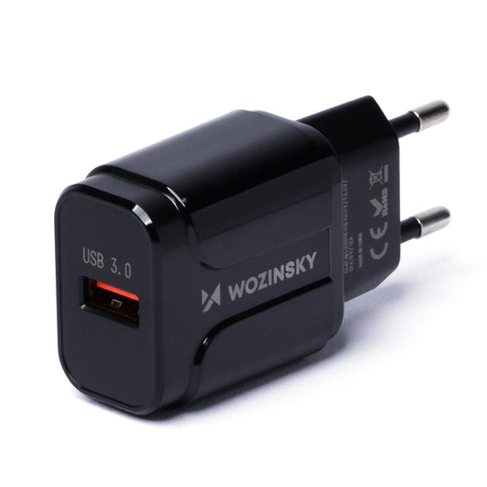 Wozinsky USB 3.0 Wall Charger - Black - MIZO.at