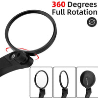 Rockbros Rear-View Left Bicycle Mirror | Wide-Angle, Adjustable - MIZO.at