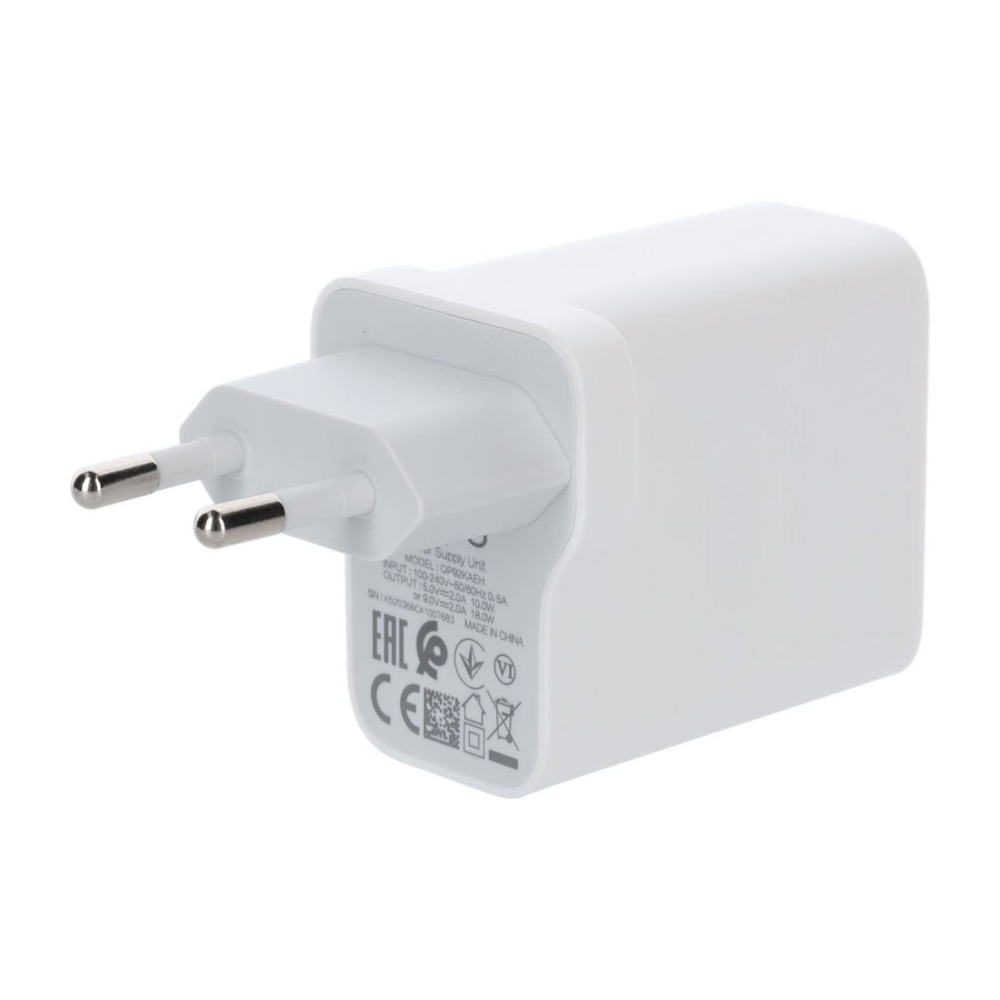 Original Oppo Travel Charger 18W, White