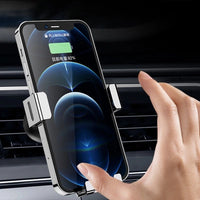 Smartphone Gravity Car Holder for Air Vent - Silver - MIZO.at