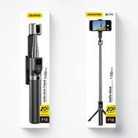 Dudao F18B Selfie-Stick mit Bluetooth-Fernbedienung und Stativ - Schwarz