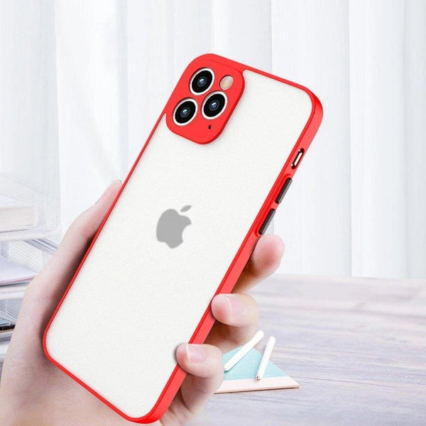 Samsung Galaxy S21 5G Milky Silicone Flexible Translucent Case - Red 📱🔴 - MIZO.at