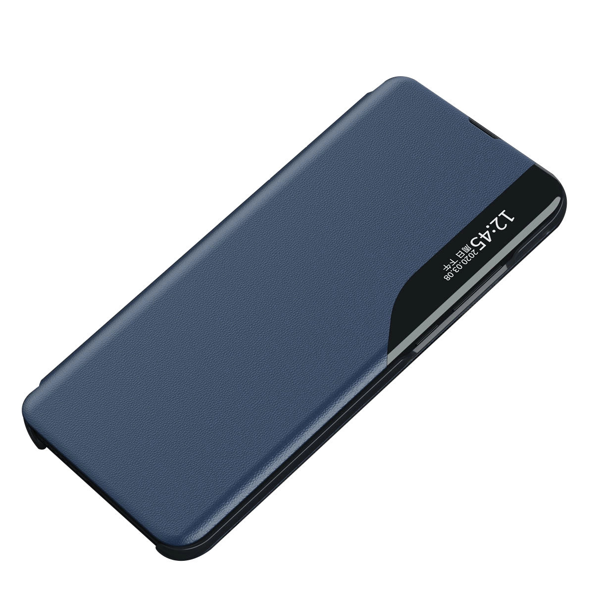 Samsung S24 Ultra Eco Leather View Case | Smart Flip Cover Blue - MIZO.at