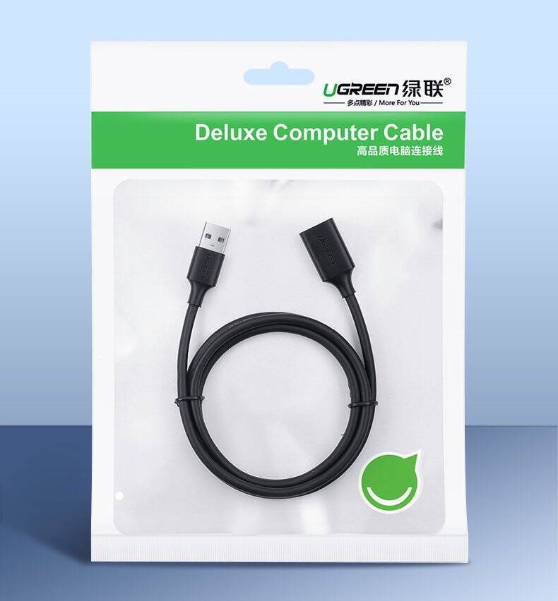 USB Cable Extension USB 3.0 1.5m Black - MIZO.at