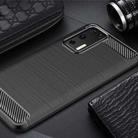 Huawei P40 Blue Carbon Case Flexible Cover! 📱💙 - MIZO.at