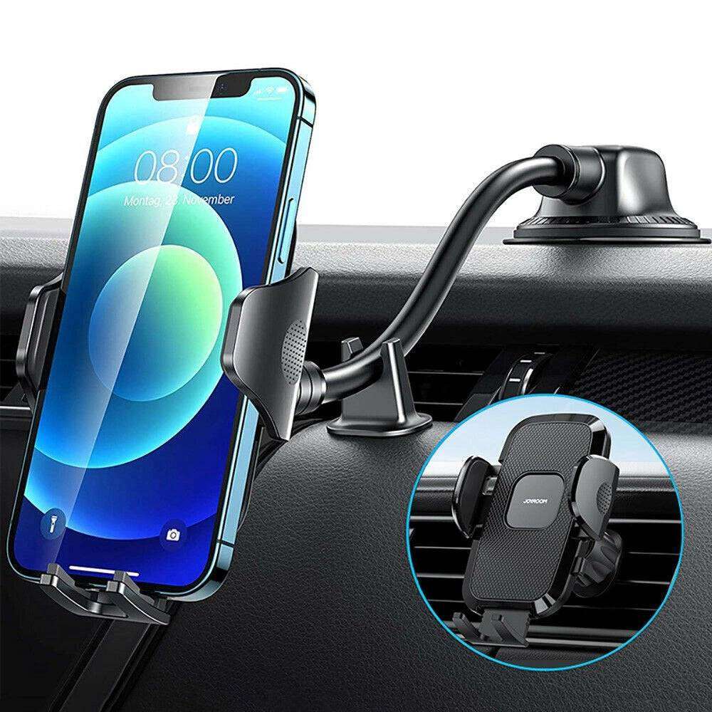 Car Phone Holder with Flexible Arm for Dashboard and Window – 360° Rotation (JR-ZS259)