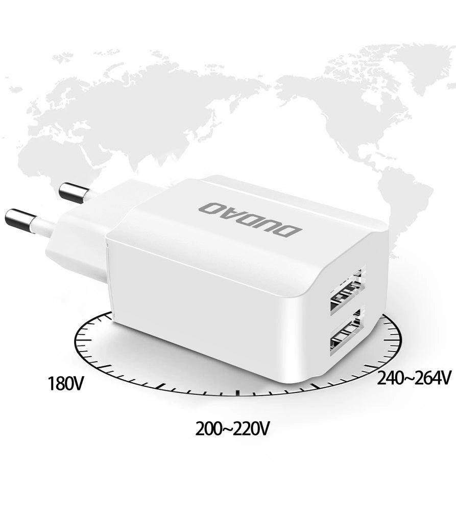 EU Wall Charger With Micro Cable Dual USB Ports⚡🔌 - MIZO.at