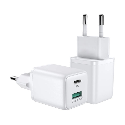 30-W-Wandladegerät USB Typ C Quick Charge 3.0 AFC FCP – Weiß (L-QP303)